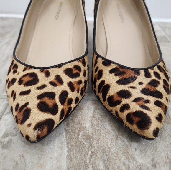 Marc Fisher Mana 6 Leopard Print Block Heel Pumps, Size: 9 - Picture 6 of 11